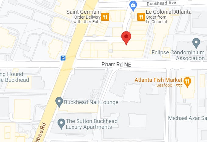 Atlanta Law Office Map